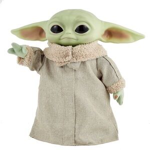 Star Wars Grogu Plush Toy 12” Soft Body  The Mandalorian Remote-Control Motion